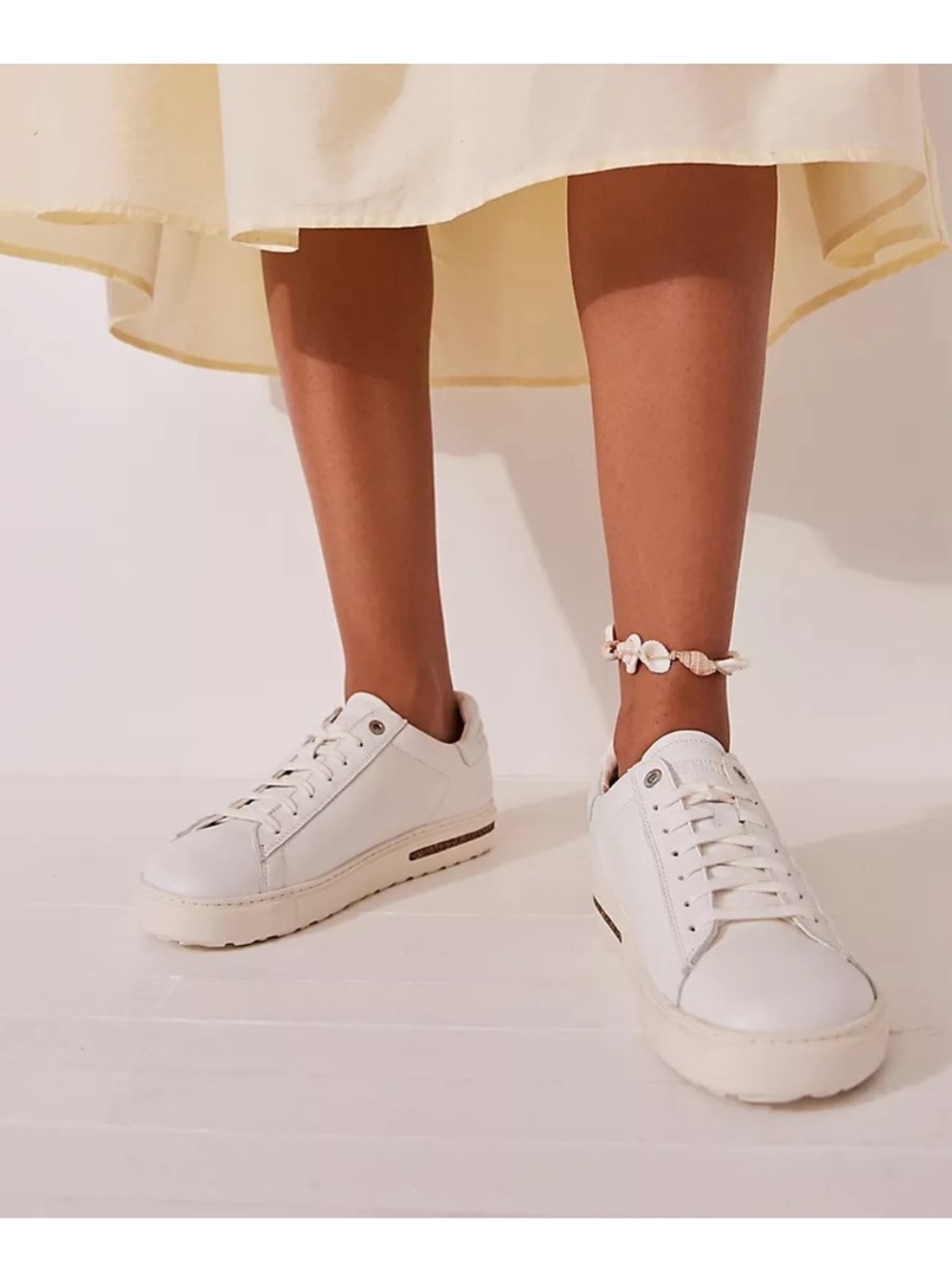 Birkenstock Bend White Leather Sneakers size 39
